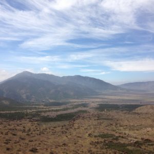 Mountains and desert