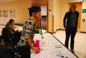 FRSES volunteers coordinating presenters