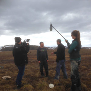 Matt Wallenstein doing on site TV interview