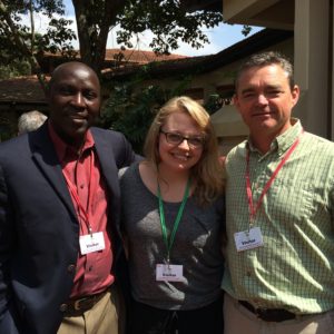 Hollie Skibstead (middle) with her mentors Daniel Moriasi (left) and Alan Verser (right)