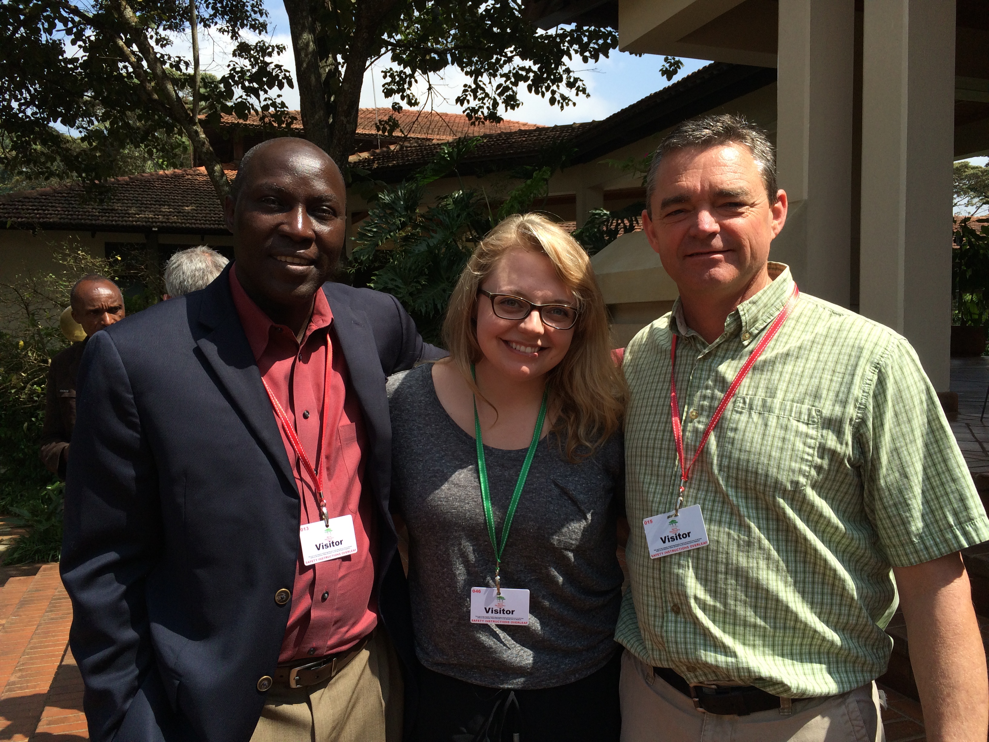 Hollie Skibstead (middle) with her mentors Daniel Moriasi (left) and Alan Verser (right)
