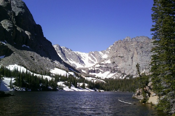 Loch Vale, RMNP on sunny day