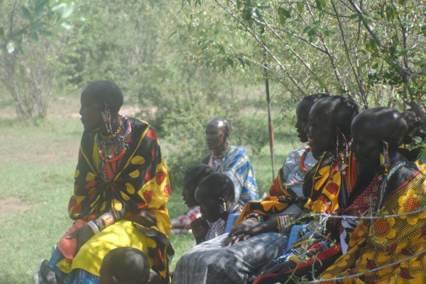 Maasai women in focus group.