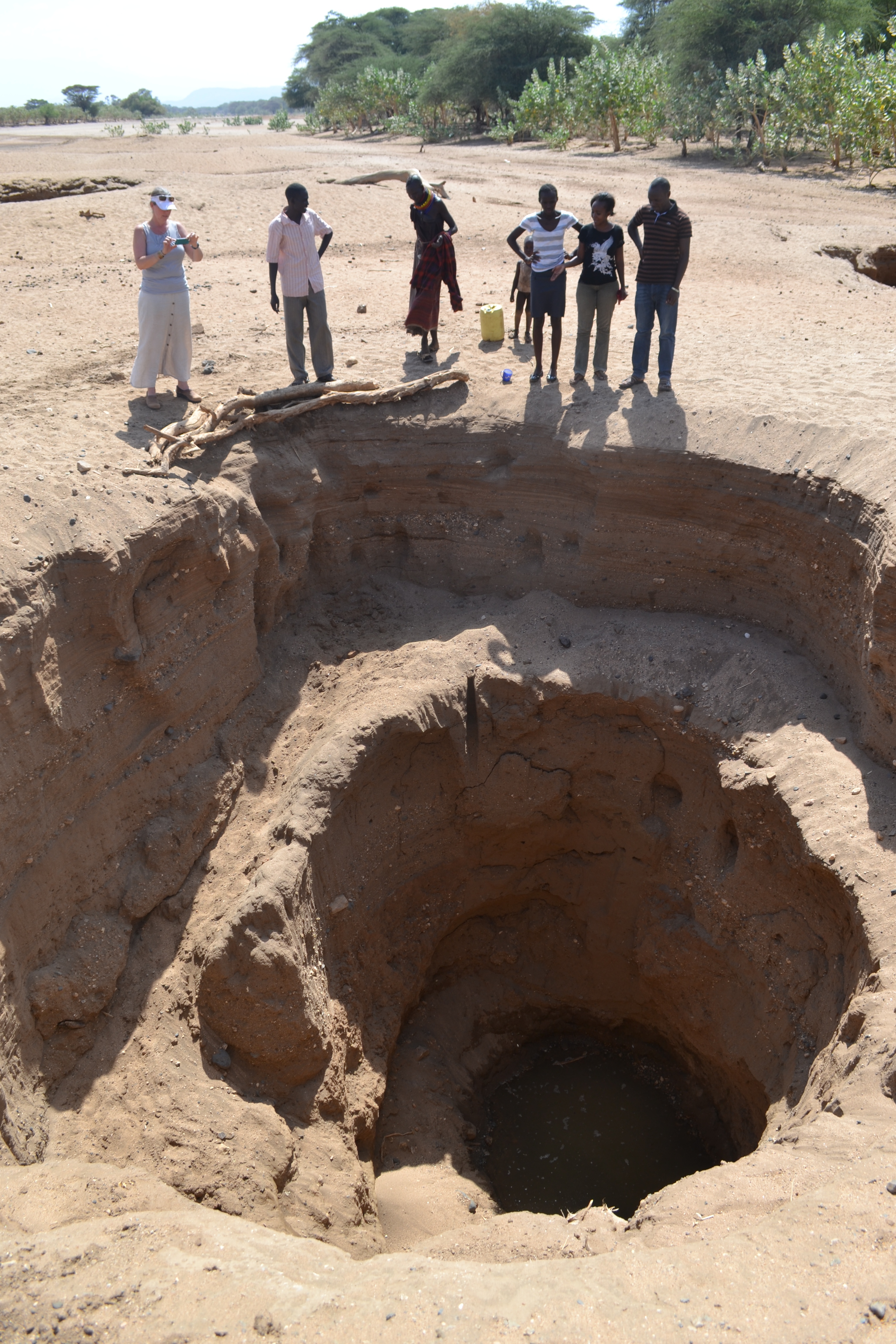 Hand dug well Turkwell River Turkana Kenya Sept-2015