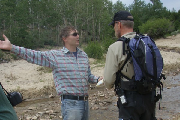 Steven Fassnacht directing at rivers edge