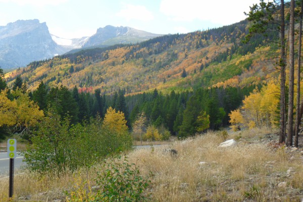 Mountains in fall color.