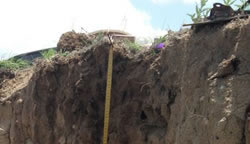 Measuring soil layers
