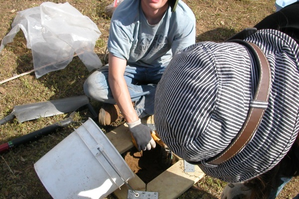 Collecting measured soil samples